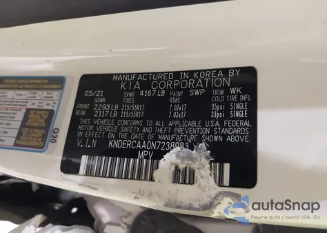 2022 Kia Seltos Ex z USA, uszkodzony, nr VIN KNDERCAA0N7238983